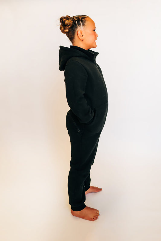 The Romee Sweatsuit in Black