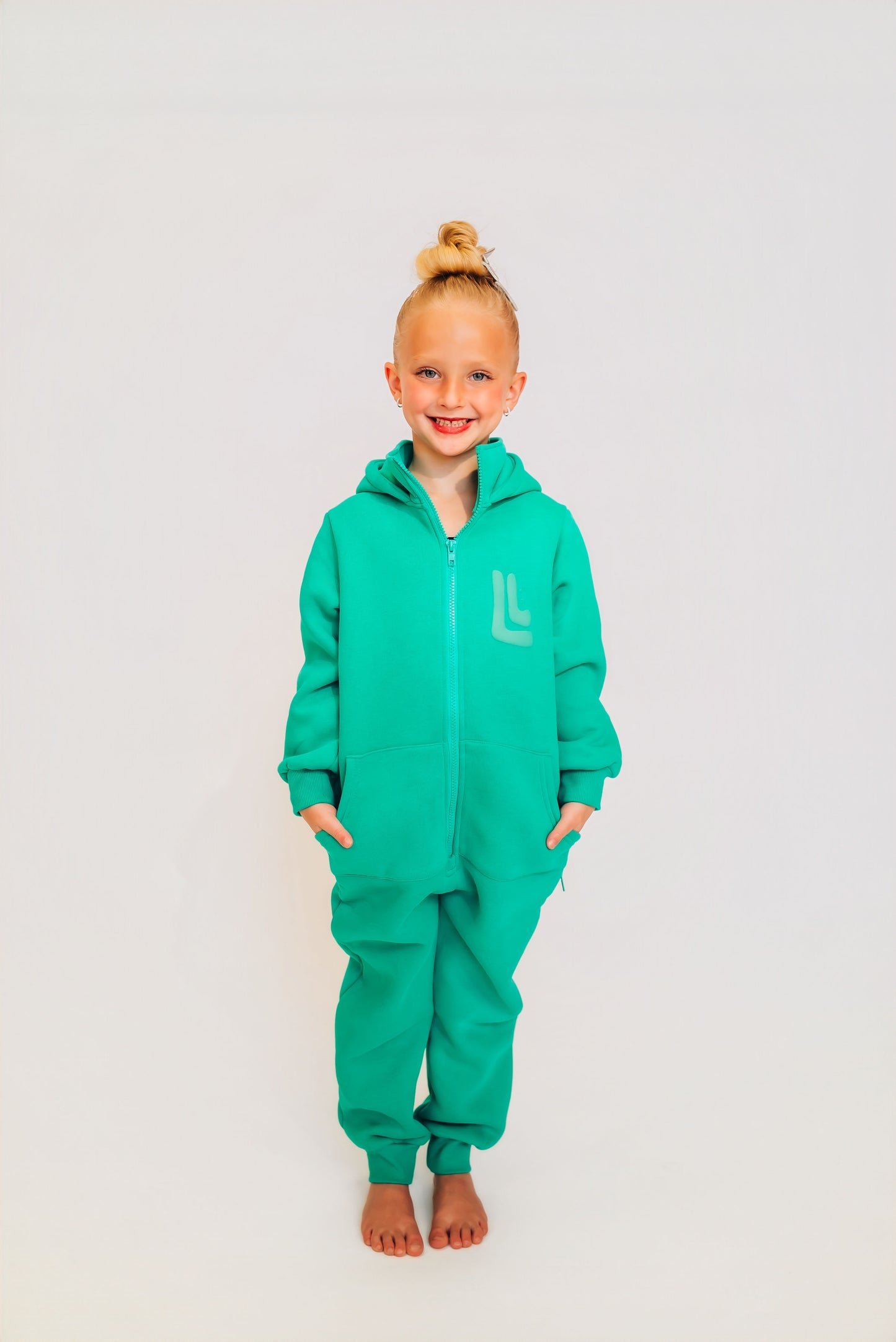 The Romee Sweatsuit in Teal