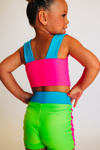 The Wynn Shorties in Color Block