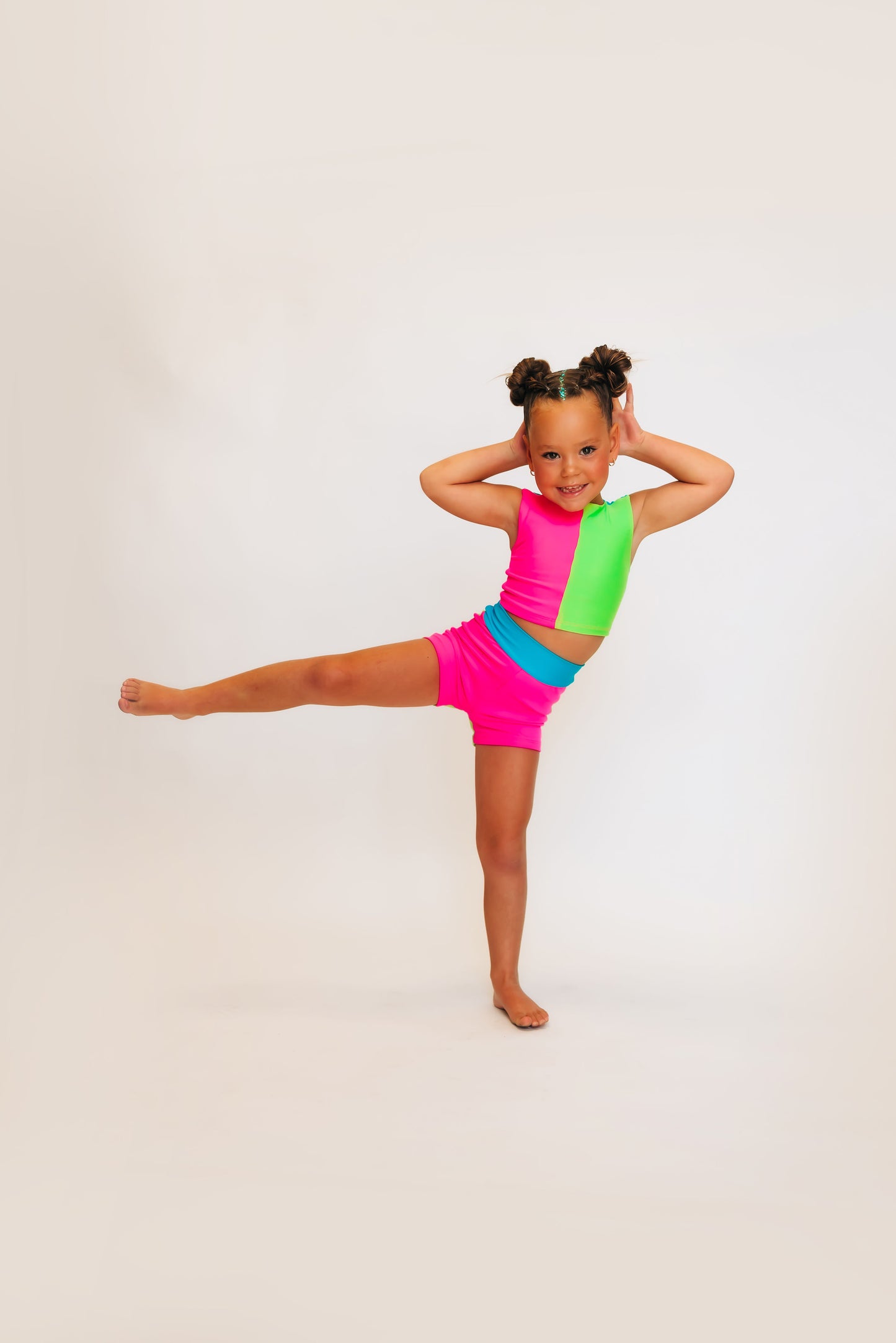 The Wynn Shorties in Color Block