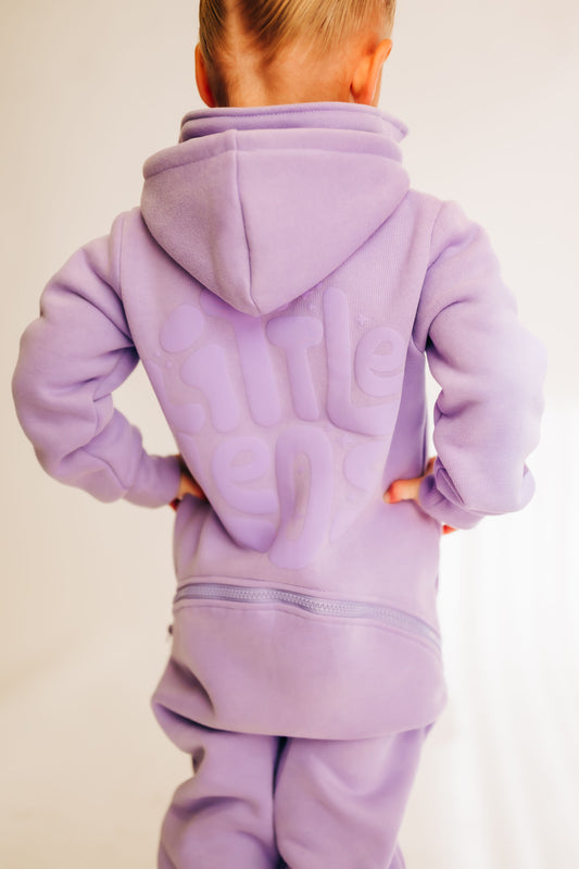 The Romee Sweatsuit in Purple