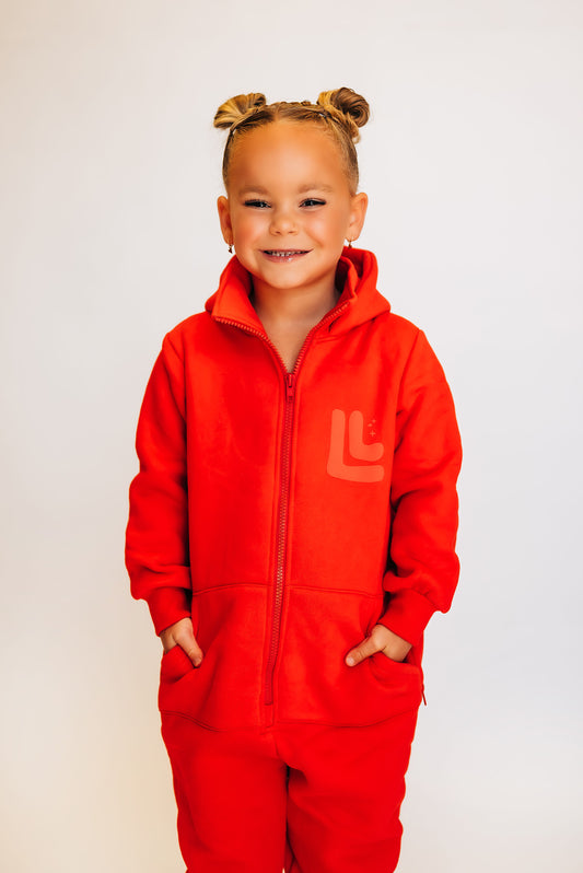 The Romee Sweatsuit in Red