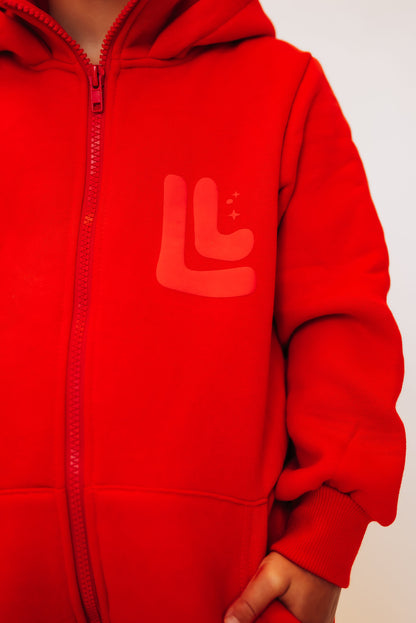 The Romee Sweatsuit in Red