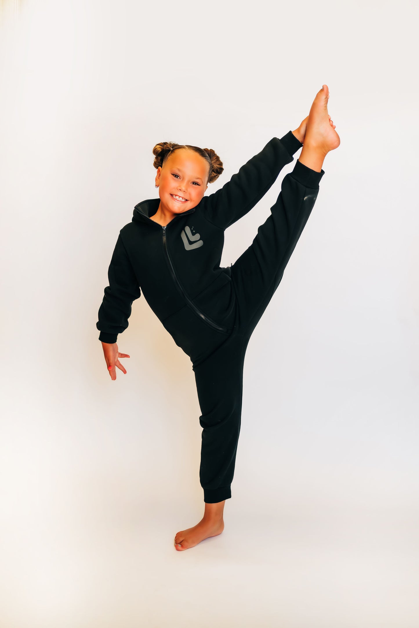 The Romee Sweatsuit in Black