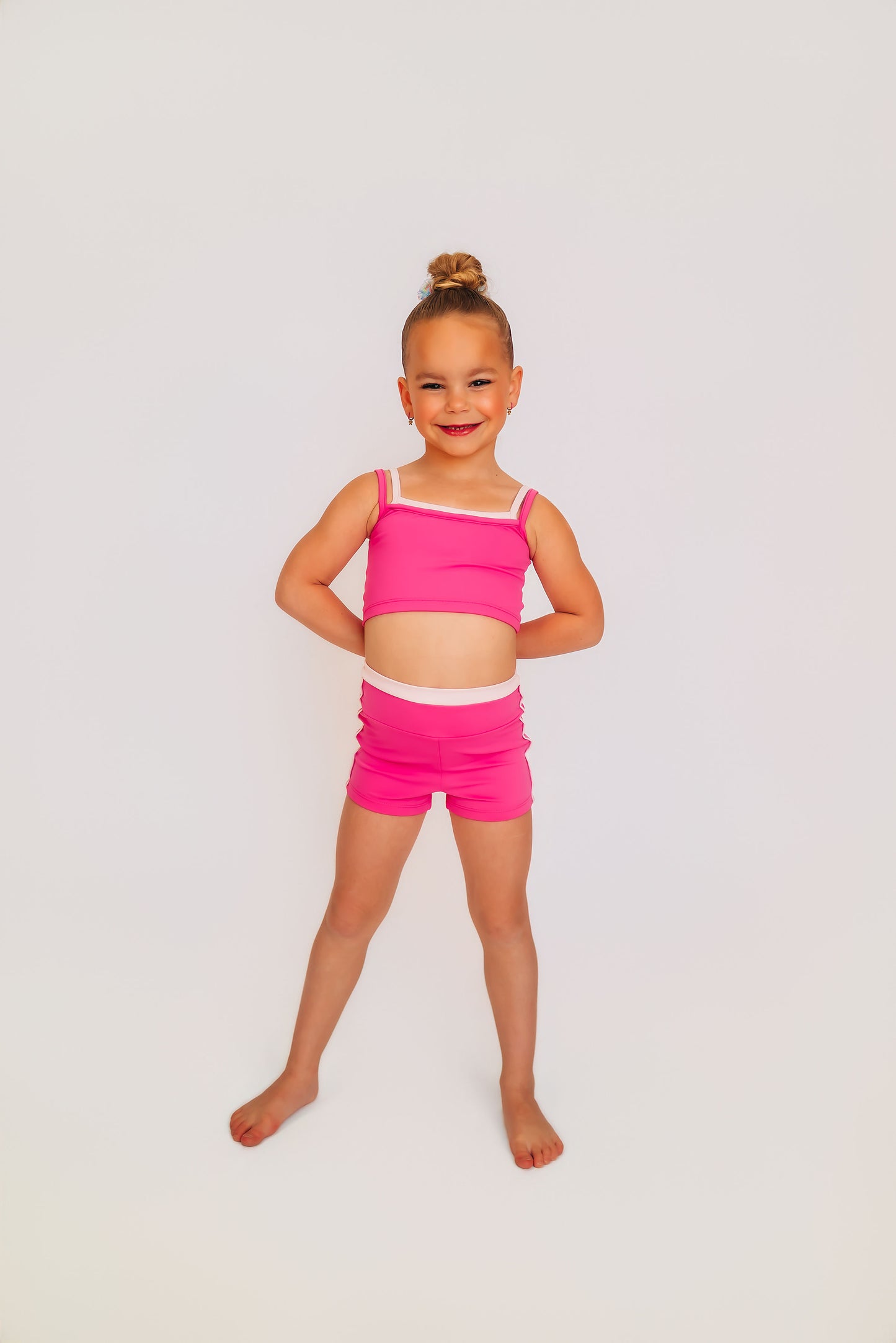 The Wynn Shorties in Pink Two Tone