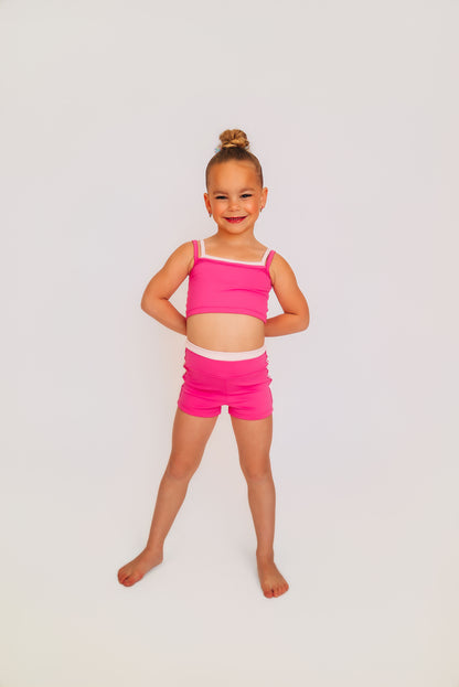 The Wynn Shorties in Pink Two Tone