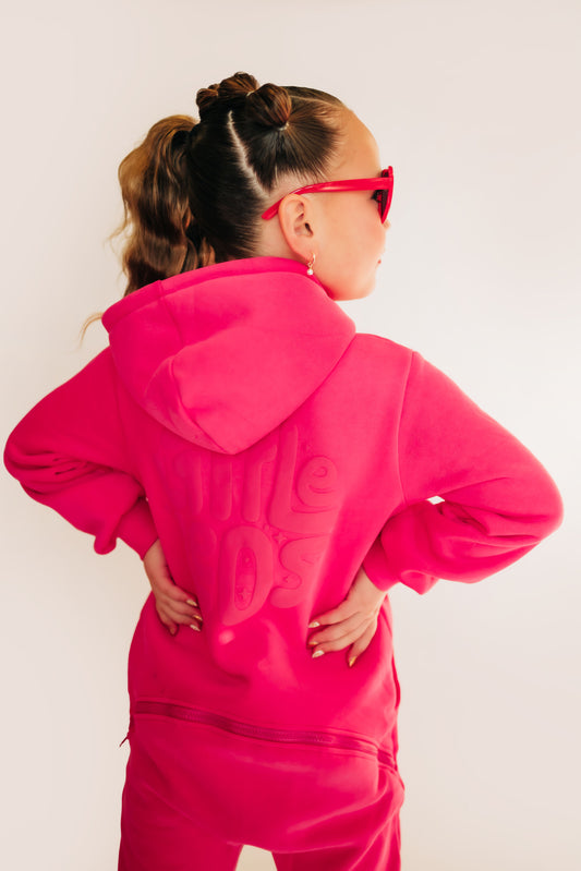 The Romee Sweatsuit in Hot Pink