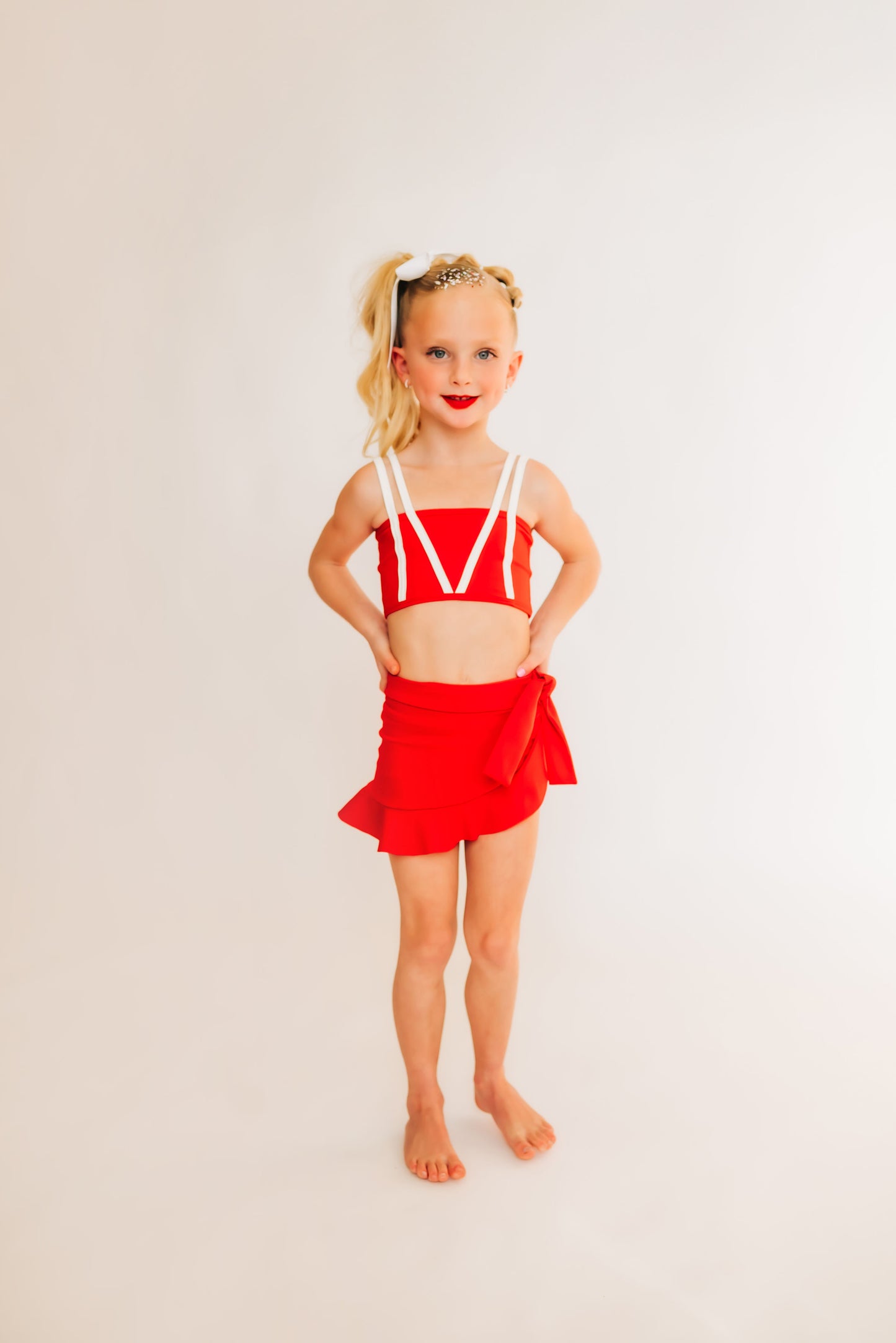 The Daisy Skirt in Red