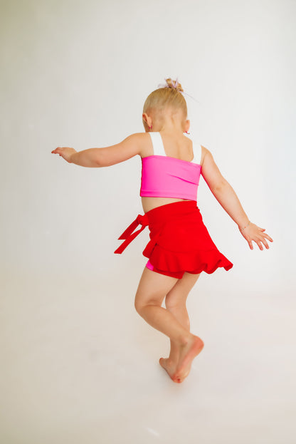 The Daisy Skirt in Red